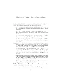 Solutions to Problem Set 4: Connectedness