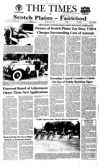 THE TIMES Scotch Plains J ,1 K .'Shi "> I AK- ISSUE NO