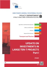 Update on Investments in Large TEN-T Projects ______