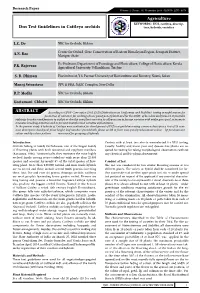 Agriculture Dus Test Guidelines in Cattleya Orchids ABSTRACT