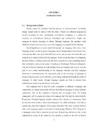 CHAPTER 1 INTRODUCTION 1.1. Background of Study People Cannot