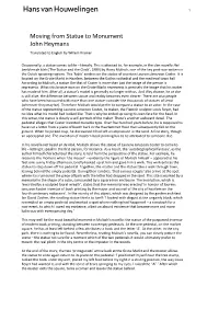 [ENG] Moving from Statue to Monument / John Heymans