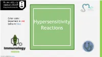 Hypersensitivity Reactions