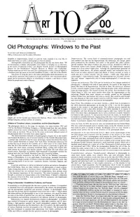 Old Photographs: Windows to the Past