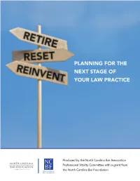 Reset? Reinvent? – Planning for the Next Stage of Your Law Practice