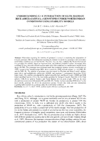 Understanding G × E Interaction of Elite Basmati Rice (Oryza Sativa L.) Genotypes Under North Indian Conditions Using Stability Models - 5863