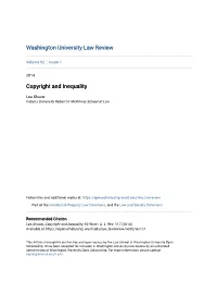 Copyright and Inequality