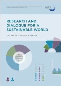 Research and Dialogue for a Sustainable World