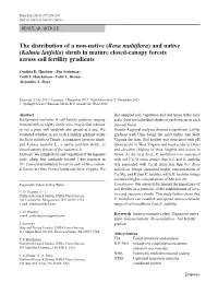 The Distribution of a Non-Native (Rosa Multiflora) and Native (Kalmia Latifolia) Shrub in Mature Closed-Canopy Forests Across Soil Fertility Gradients