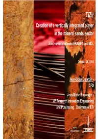20111023 Tizir Creation Presentation FINAL2
