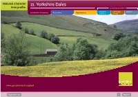 21. Yorkshire Dales Area Profile: Supporting Documents