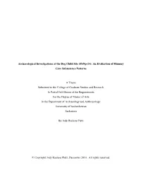 Archaeological Investigations at the Dog Child Site (Fbnp-24): an Evaluation of Mummy Cave Subsistence Patterns