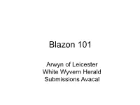 Beginner Blazon