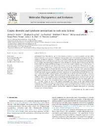Cryptic Diversity and Symbiont Interactions in Rock-Posy Lichens ⇑ Steven D