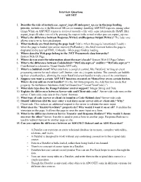 Interview Questions ASP.NET