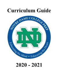 Curriculum Guide 2020