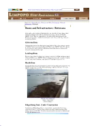 Dams and Infrastructure: Botswana