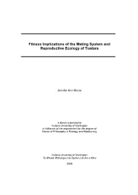 Fitness Implications of the Mating System and Reproductive Ecology of Tuatara