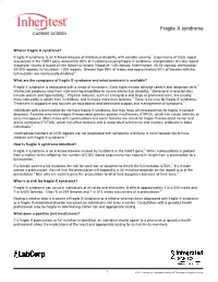 Fragile X Syndrome