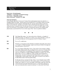 Kevin Danaher Affiliation: Co-Founder of Global Exchange Interviewer: Miguel Bocanegra Date of Interview: February 15, 2000