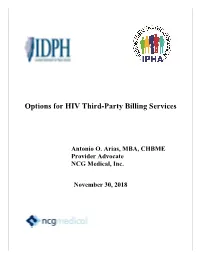 Options for HIV Billing