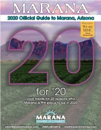 For ’20 Look Inside for 20 Reasons Why Marana Is the Place to Be in 2020