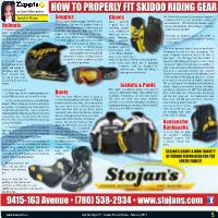 How to Properly Fit Skidoo Riding Gear