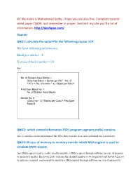 My Name Is Muhammad Sadiq, I Hope You Are Also Fine. Complete Current Soled Paper CS609