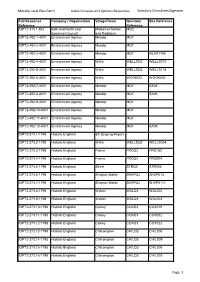 Statutory Consultees and Agencies