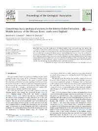 Conserving Classic Geological Sections in the Inferior Oolite Formation