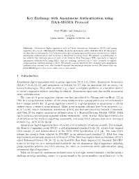Key Exchange with Anonymous Authentication Using DAA-SIGMA Protocol