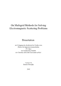 On Multigrid Methods for Solving Electromagnetic Scattering Problems