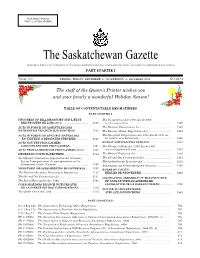Sask Gazette, Part I, Dec 17, 2004