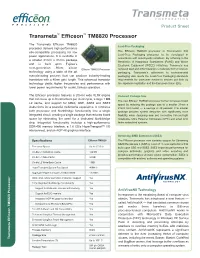 Transmeta Efficeon TM8820 Processor Interconnect, Andanagp 4Xgraphics Interface