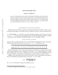 Arxiv:1604.01256V4 [Math.NT] 14 Aug 2017 As P Tends to Inﬁnity, We Are Happy to Ignore Such Primes, Which Are Necessarily ﬁnite in Number