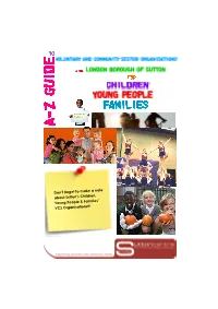Guide to Sutton Community Activities Booklet