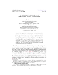 Optimization Problems with Orthogonal Matrix Constraints