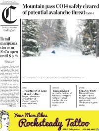 Retail Marijuana Stores in Foco Open Until 8 Pm