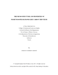 The Microstructure and Properties of Niobium