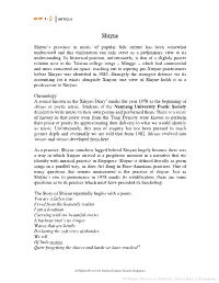 18) Musical Practices; Shiyue