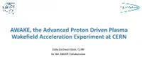 Advanced Proton Driven Plasma Wakefield Acceleration Experiment at CERN