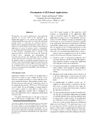 Checkpoints of GUI-Based Applications Victor C