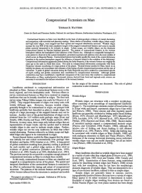 Compressional Tectonism on Mars