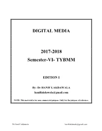 DIGITAL MEDIA Notes