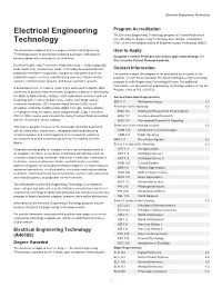 Electrical Engineering Technology