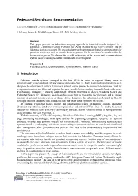 Federated Search and Recommendation