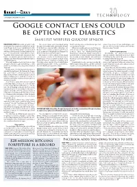 Google Contact Lens Could Be Option for Diabetics Smallest Wireless Glucose Sensor