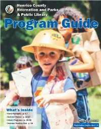 Henrico County Recreation and Parks & Public Library Program Guide