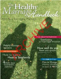How to Build a Healthy Stepfamily How Well Do You Keys to A