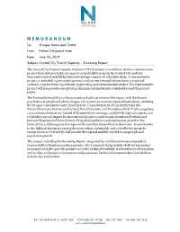 M E M O R a N D U M To: Oregon Metro and Trimet From: Nelson\Nygaard Team Date: June 25, 2019 Subject: Central City Transit Capacity - Screening Report